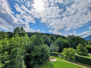 Aussicht Garten Dachterrasse